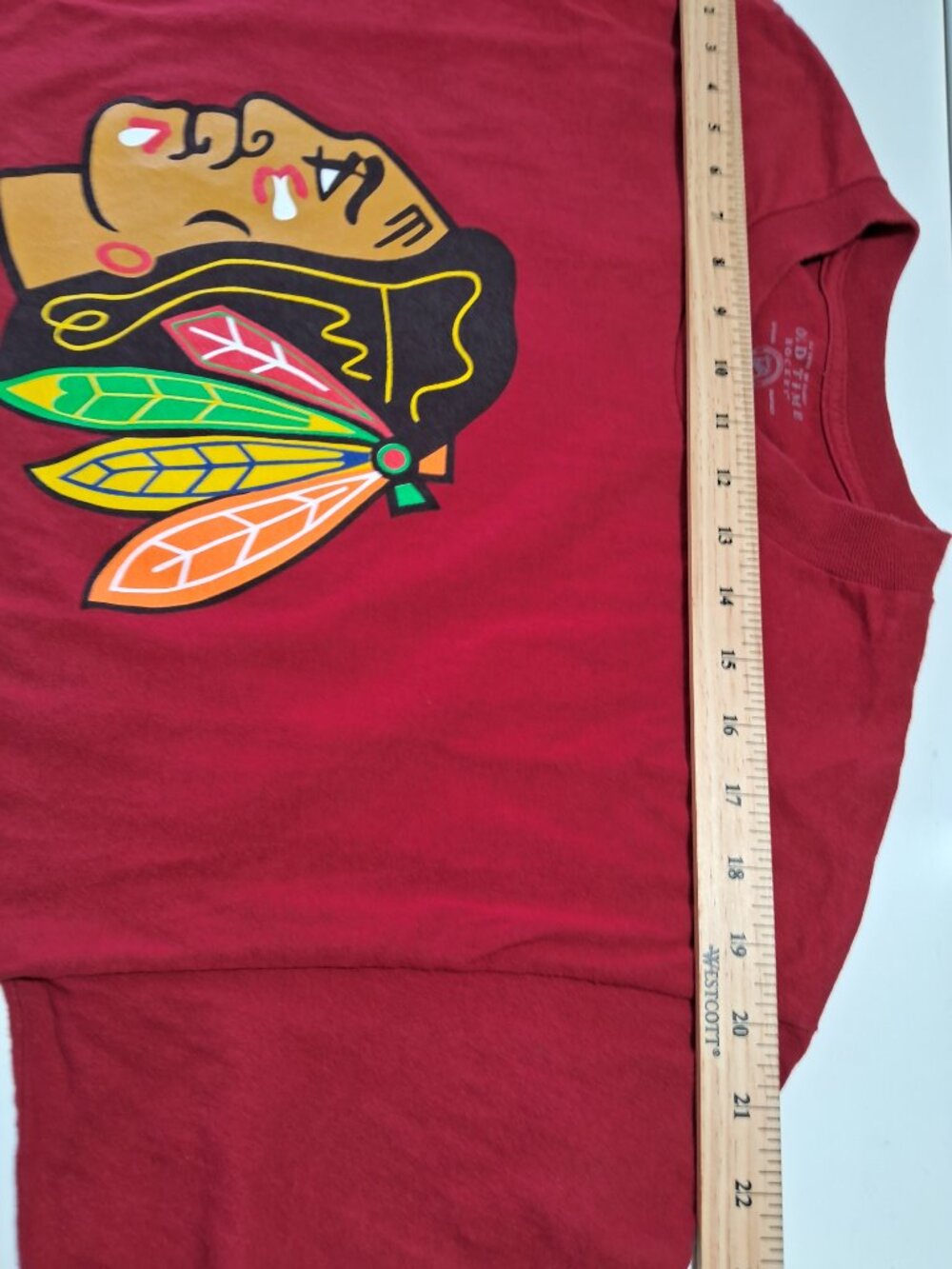 Chicago Blackhawks NHL T-Shirt - Old Time - Picture 6 of 7